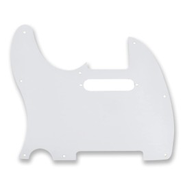 BexGears 8 Hole Electric Guitar Pickguard for TL style Guitar Parts (4Ply White Pearl)