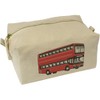 'Double Decker Bus' Canvas Wash Bag/Makeup Case (CS00038940)