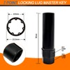 CHRYMUM 6 & 7 Spline Lug Nut Socket Key, Aftermarket