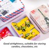 USHXVG 8 Pieces Metal Box With Lid, 2 Pieces Label