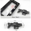 2 Pieces of Aluminum Frame Door Damping 180 Degree Hinge