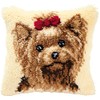 Vervaco Yorkshire Terrier Latch Hook Cushion, Multi-Colour