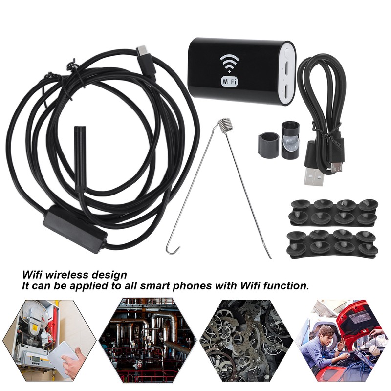 F99 8mm Industrial Endoscope Hard Wire High Definition WIFI Boroscope