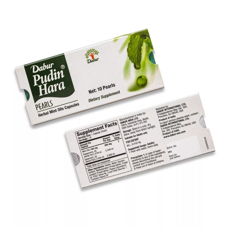 Dabur Pudin Hara Pearls - 10 Strips
