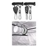 6 Pairs 1/8" Heavy Duty Ratchet Hangers, Adjustable Rope Hangers,