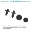 ACROPIX 20pcs Plastic Drive Rivet Flap Bumper Push Clip 6mm