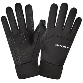 JSTHHTT Men's Cycling Gloves, Touchscreen Cycling Gloves, Men's Women's Sports Gloves, Non-Slip Running Gloves, Winter Gloves, for Cycling, Running, Hiking, Driving