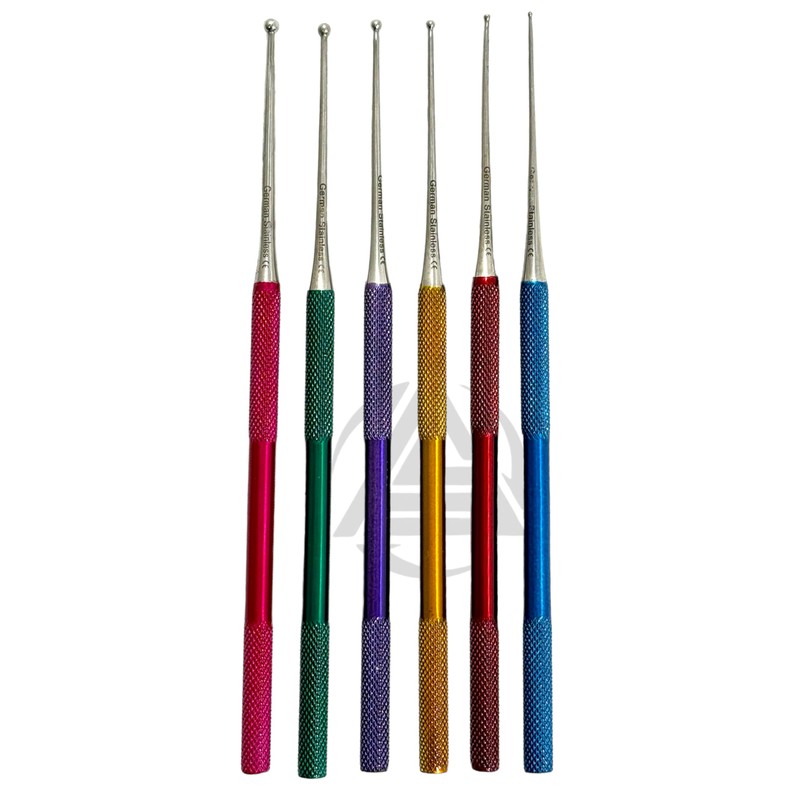 Premium German Stainless-Ball Tip Snake Sexing Probe Set 6 Pieces