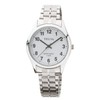 CREPHA TE-AM148-WTS Men's Wristwatch, Analog, Waterproof, Bracelet, White, Silver, Wristwatch