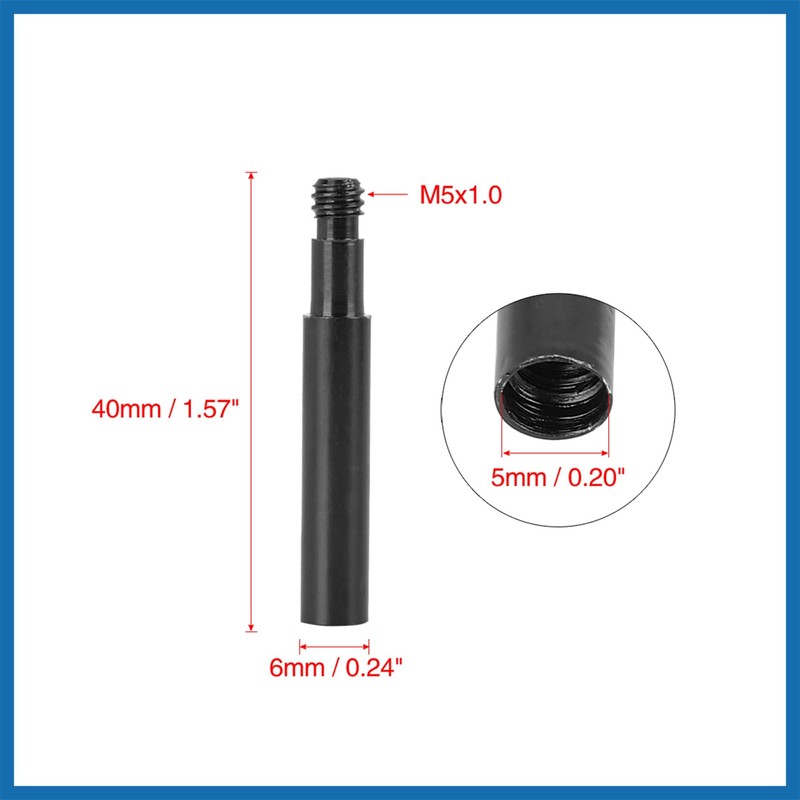 A ABSOPRO 40mm Aluminum Alloy Bike French Type Valve Extender