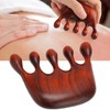 Wood Massage Comb, Sandalwood Wide Tooth Scalp Massager Comb for
