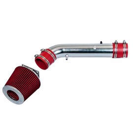 Rtunes Racing Short Ram Air Intake Kit + Filter Combo RED Compatible For 96-99 4Runner / 95-99 Tacoma 2.7L