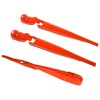 Savadicar 3-Piece Orange Windshield & Rear Wiper Trim Set for