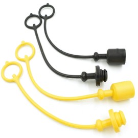 HD Switch (4 Pack) Hydraulic Coupler Dust Plug & Cap Set replaces John Deere Fasse SW211-309, SW211-312, SW211-315, SW211-318, 211-309, 211-312, 211-315, 211-318 fits AM105467, AM105466, LVA12997