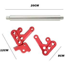 BILLFARO Foot Peg Bracket,Billet Aluminum Reinforced Foot Peg Pedal Brackets Support Rod Footpegs Reinforcement Tie Bar for Sur-Ron Light Bee Segway for Electric Dirt Bike (Red)