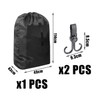 1 Stroller Travel Bag with 2 Black Hooks, Stroller Airplane