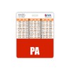 PA Badge Buddy Horizontal w/Height & Weight Conversion Charts (Oversized,