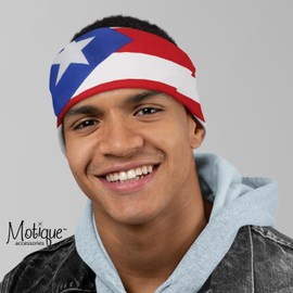 Motique Accessories Large Cotton Bandanas - Puerto Rican Flag- Puerto Rico Bandana