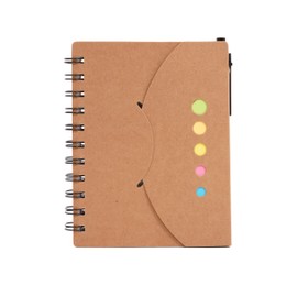 Libreta Ecologica con Notas Adheribles Y Pluma. Cuaderno Ecologico con Notas Adhesivas. Libreta de Notas con Post it (1)