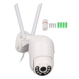 Security Camera IP66 Waterproof Video Surveillance Camera Motion Detection Two Way Audio Color Night Vision Wifi Camera White
