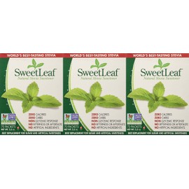 SweetLeaf Stevia Sweetener 70 packets 2.5oz (Pack of 3)