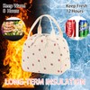 Packed Lunch Bag, 26x18x21cm Lunch Bags for Women, Cute Strawberry