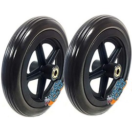 Caster 8" x 1 1/4". Choose Your Hub Length and Bearing Size (1 1/2" Hub Lengh With 7/16" Bearings)