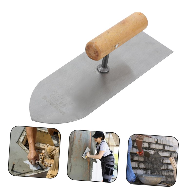 Tofficu Drywall Finishing Trowel with Handle Plastering Tool for Masonry