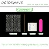 Uñas postizas cuadradas Octoswave, diseño francés, con diseños dulces, para