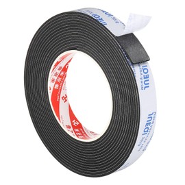 PATIKIL 5m/16.4ft Sealing Foam Tape 20mm Wide 2mm Thickness One Side Weather Strip for Door Furniture Seal Strip Window Pipe Insulation Black