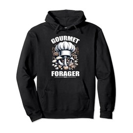Gourmet Forager Chef Hat & Mushrooms Culinary Mycology Pullover Hoodie