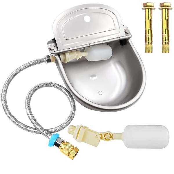Automatic Animal Drinking Water Bowl, 304 Stainless Steel Dog Water