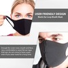 TANNESS 6 Pack Black Reusable Face Mask, Fashion Reusable Washable