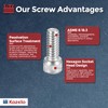 Kozelo 10pcs Socket Head Cap Screws - [1/4"-20 x 1/2"]