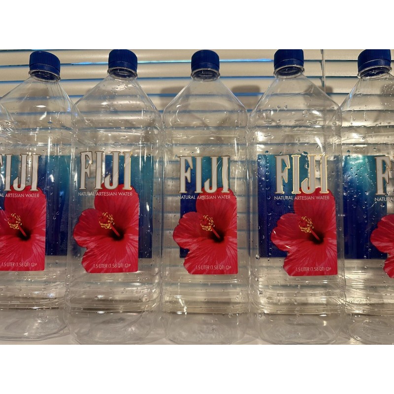 FIJI Water Lot Of 12 EMPTY FIJI Natural Artesian Water