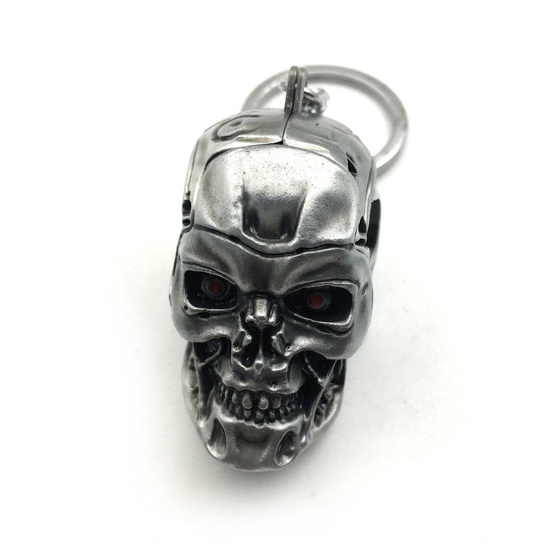 HTTMT KC-004-BT 1 pc Creative Motorcycle Bicycle Skull Key Chain