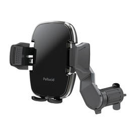 Pellucid PPH2210 Car Goods Smartphone Holder, Cordless Automatic Opening and Closing Smartphone Holder, Air Conditioner Vent Fixed Type