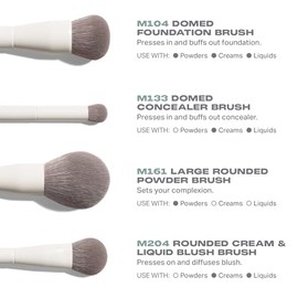 Morphe Best of Blends - Juego de 8 brochas de maquillaje, brochas de maquillaje para rostro y ojos para base, corrector, polvo, rubor, sombra de ojos 