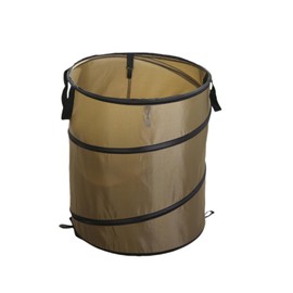 Leinoupt:Collapsible Trash can/Folding Garbage Cans,Portable Trash can,Pop Up Trash Can,for Camping Garbage Can Collapsible,Clothes and Toys Recycle bin (BrownColor)