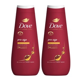 Dove Advanced Care Sulphate Free Body Wash for Women Made with Skin-Natural Nourishers and Micromoisture Provides 24 Hours Renewing Lotion-Soft Softer Skin, 400ml Pack of 2