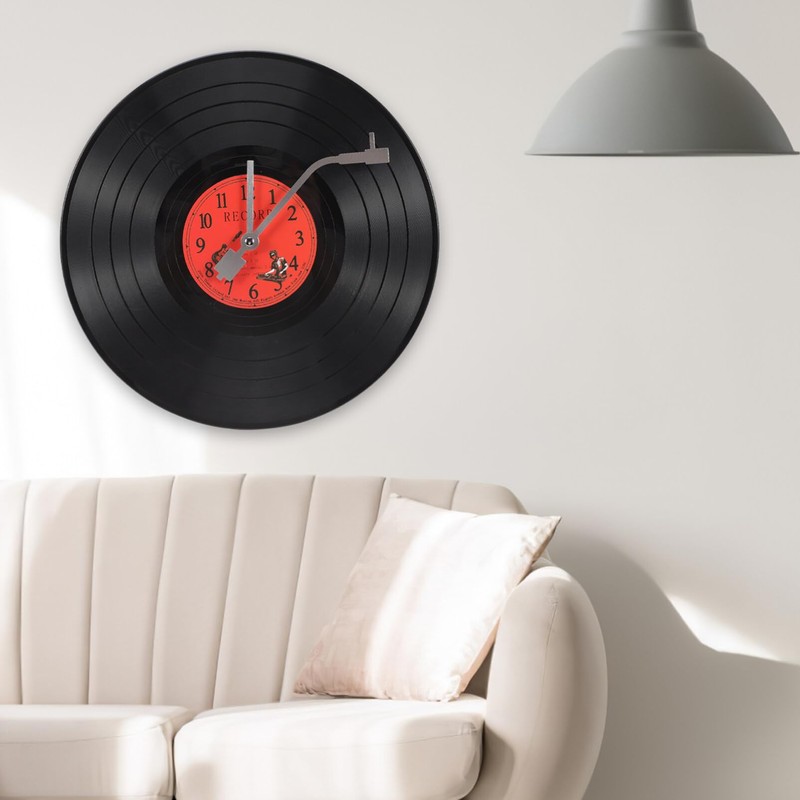 Alipis Vinyl Record Wall Clocks, 30cm Creative Music Vinyl Records