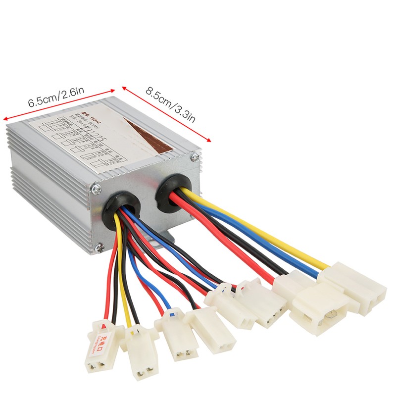 24V500W Brush Electric Bike Controller and Long Line Thumb Throttle