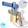tecuro Ball Outlet Valve Tap Outlet Valve 1/2 with Shut-off