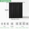Dynamene Extra Wide Shower Curtain-108 Inch Wide Waffle Weave Weighted