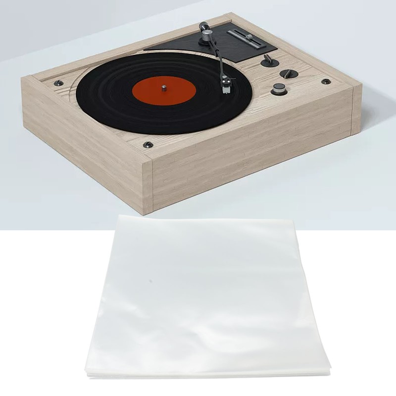 50Pcs Vinyl Record Sleeves OPP Plastic Resealable Non Adhesive Outer