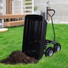 AAIN Heavy Duty Garden Cart with 10" Pneumatic Plastic Tires,