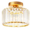 SEFINN FOUR Small Ceiling Light Fixture, Semi-Flush Mount Chandelier with