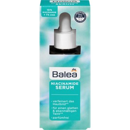 Balea NIACINAMIDE Gel Serum with 10% Niacinamide and 1% Zinc for Beautiful and Strengthened Skin - Fragrance-Free, Pack of 4 (4 x 30 ml), 120 ml
