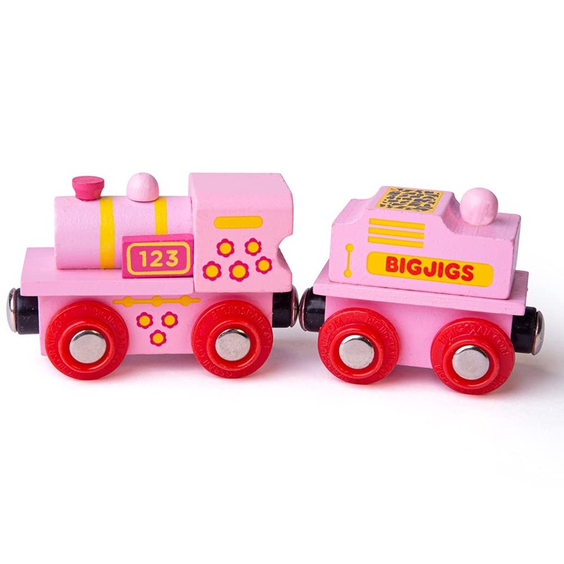 Bigjigs Rail Lokomotive Rosa Mit Tender