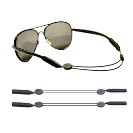 WHENON Sport Glasses Strap Sunglasses Strap eyeglass strap for Men women kids Secure Your Glasses with this Durable Strap (14Inch,Black) 2pcs